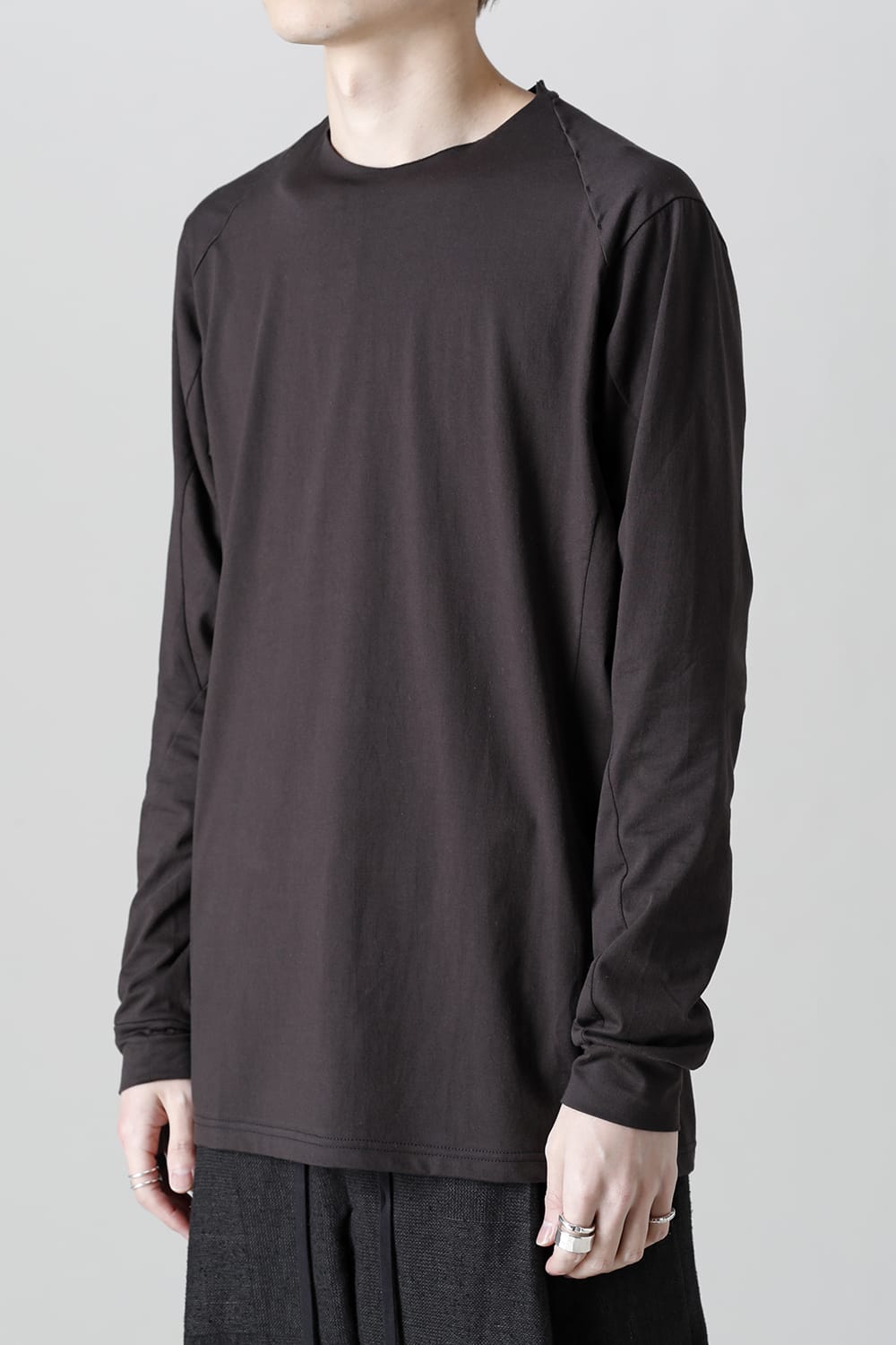 Long sleeve egyptian cotton jersey ( SUVIN )  Espresso