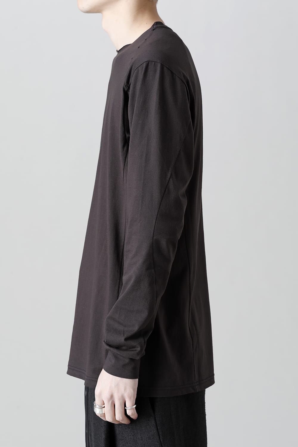 Long sleeve egyptian cotton jersey ( SUVIN )  Espresso