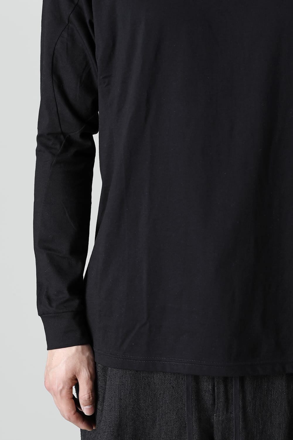 Long sleeve egyptian cotton jersey ( SUVIN )  Black
