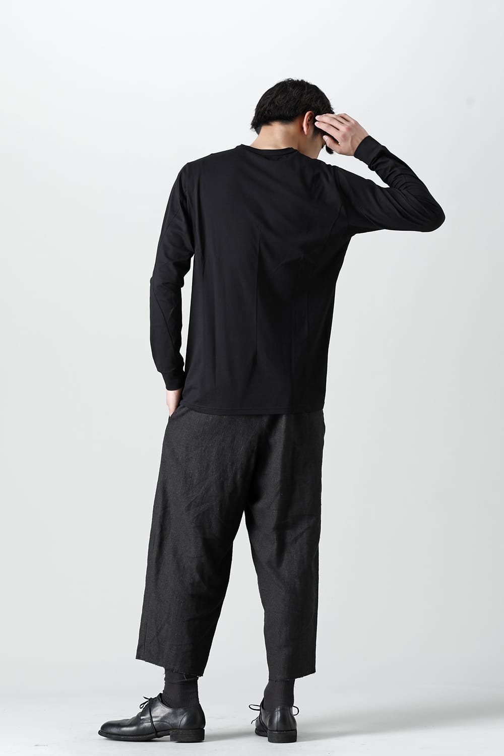 Long sleeve egyptian cotton jersey ( SUVIN )  Black