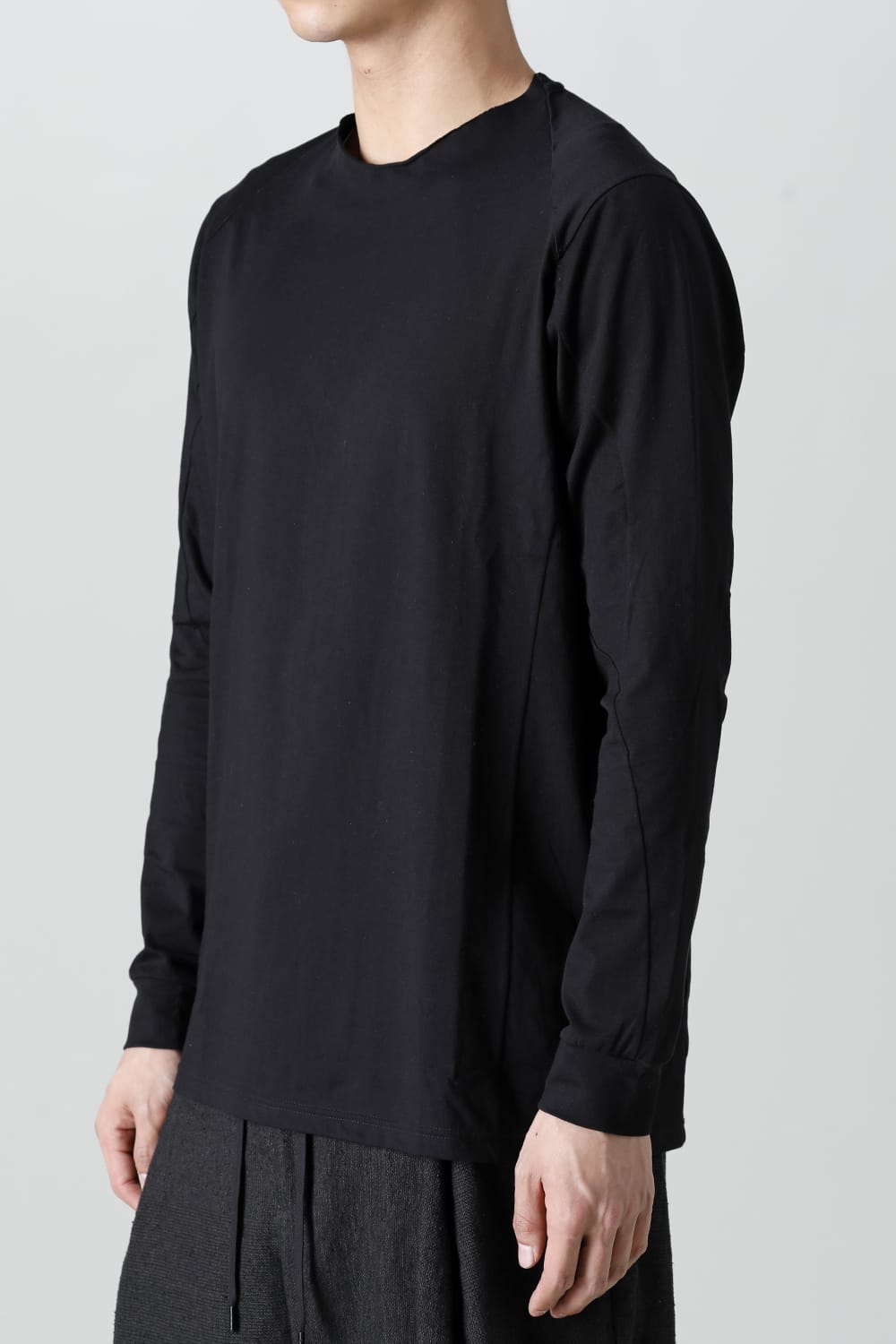Long sleeve egyptian cotton jersey ( SUVIN )  Black