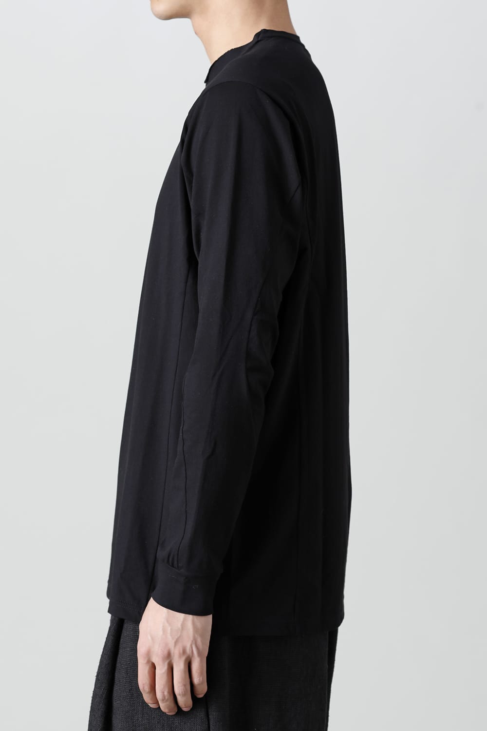 Long sleeve egyptian cotton jersey ( SUVIN )  Black