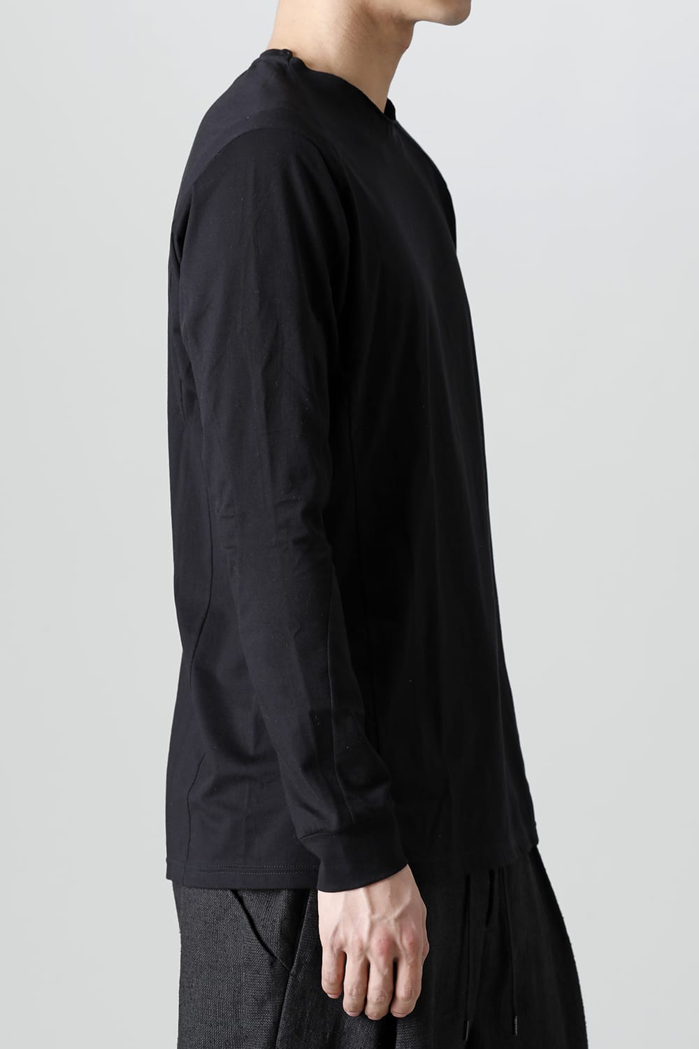 Long sleeve egyptian cotton jersey ( SUVIN )  Black