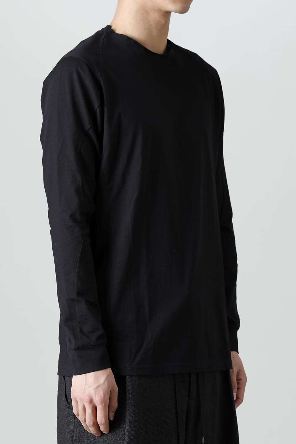 Long sleeve egyptian cotton jersey ( SUVIN )  Black