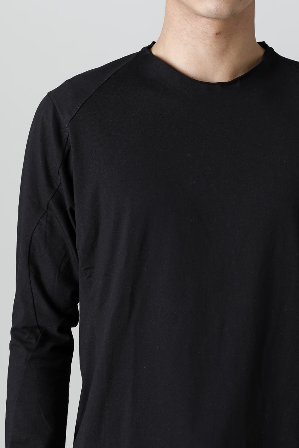 Long sleeve egyptian cotton jersey ( SUVIN )  Black