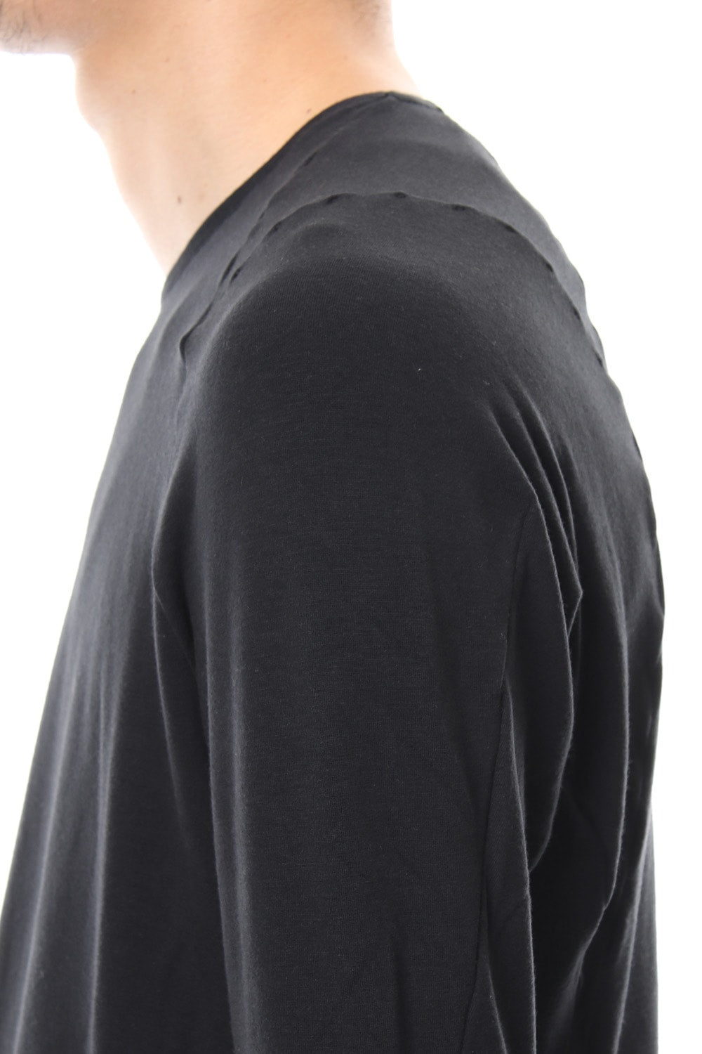 Long Sleeve Cotton Cashmere Jersey
