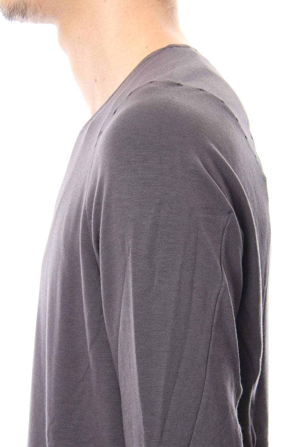 Long Sleeve Cotton Cashmere Jersey