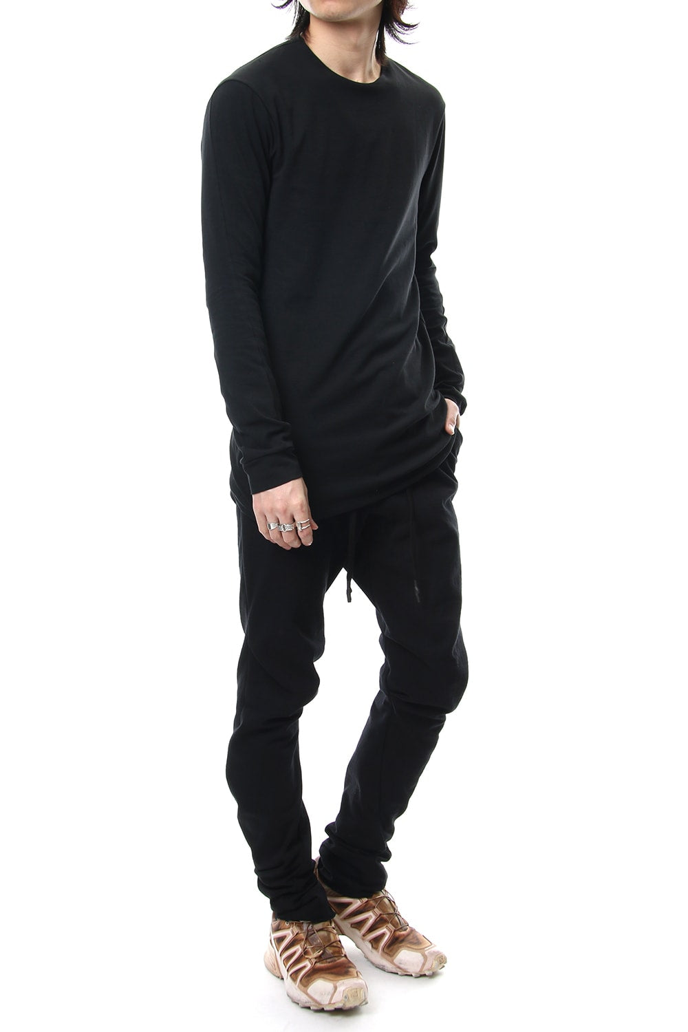 Long sleeve cotton canapa jersey