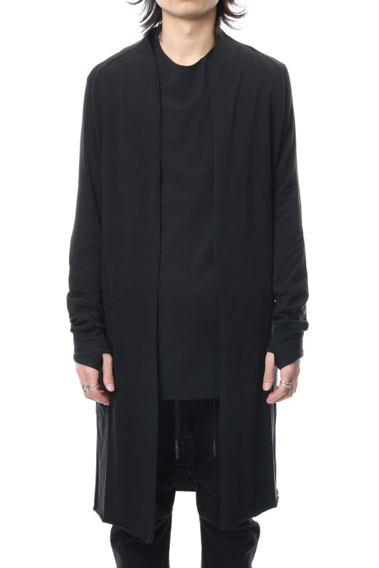 Long cardigan cotton canapa jersey