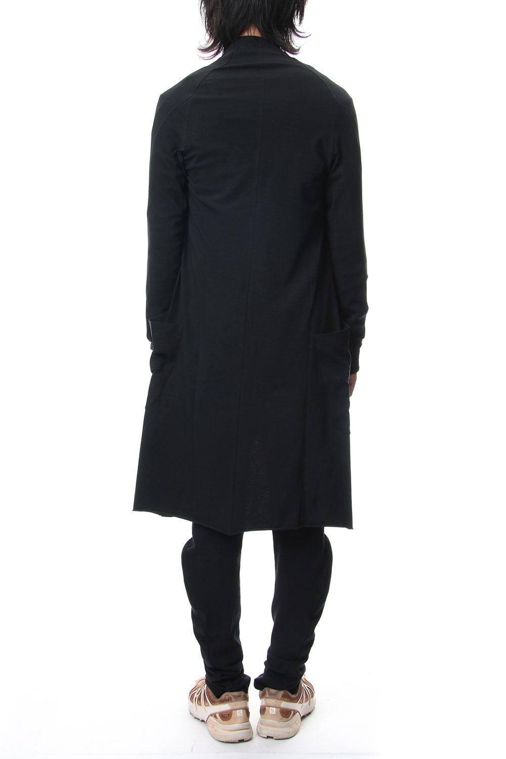 Long cardigan cotton canapa jersey