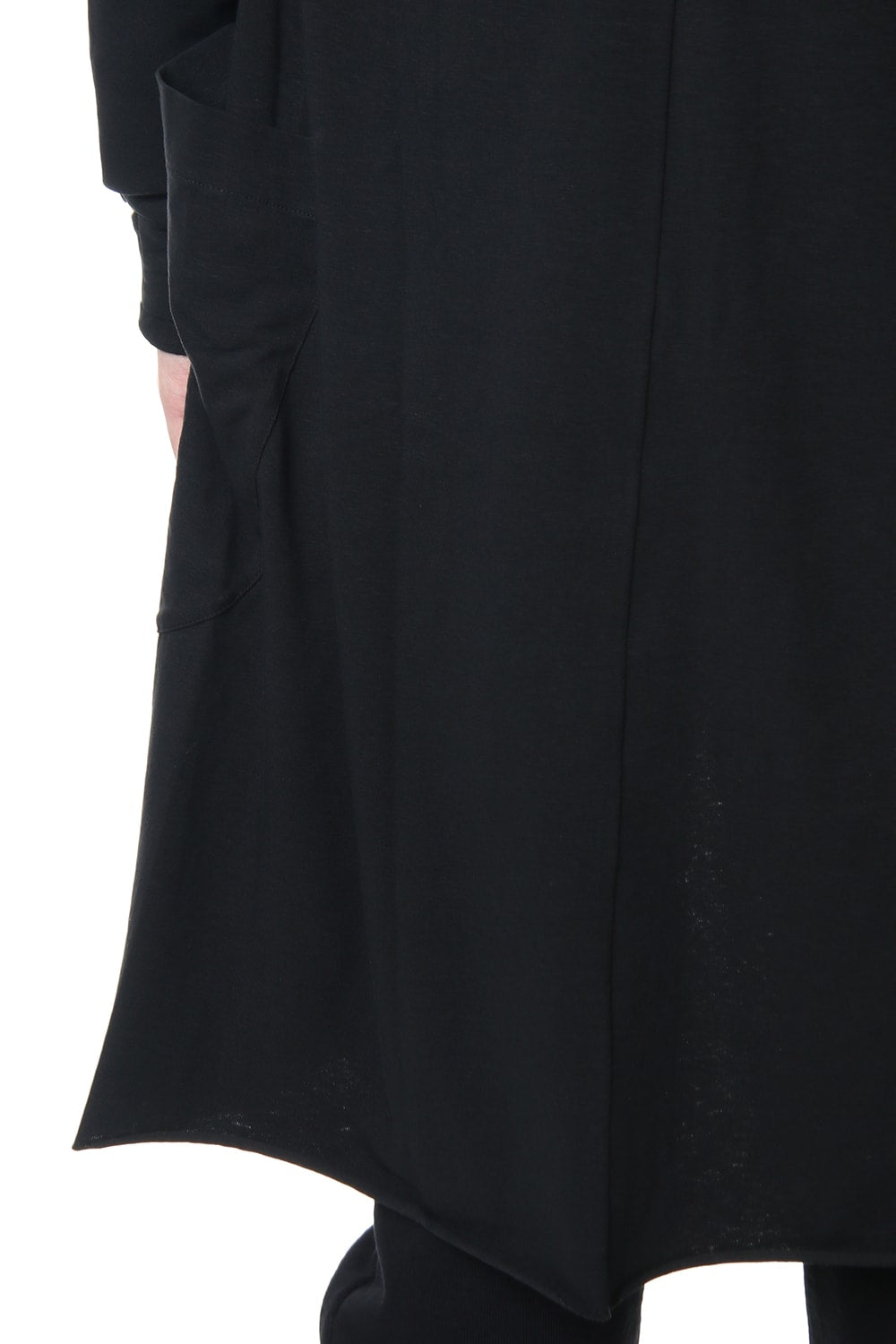 Long cardigan cotton canapa jersey