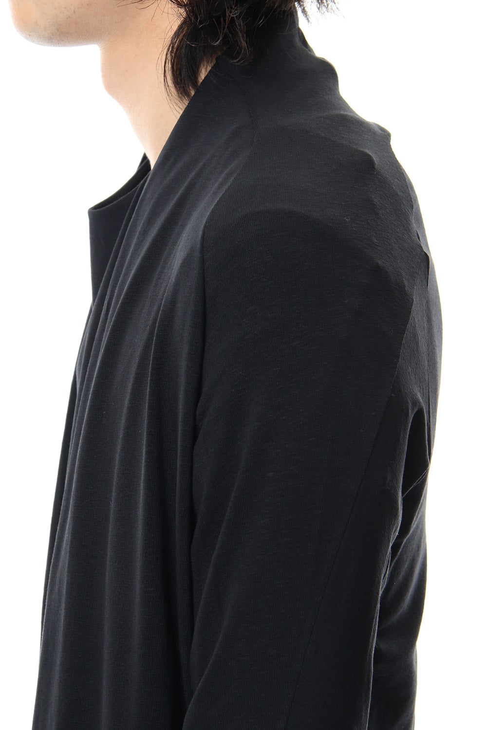 Long cardigan cotton canapa jersey