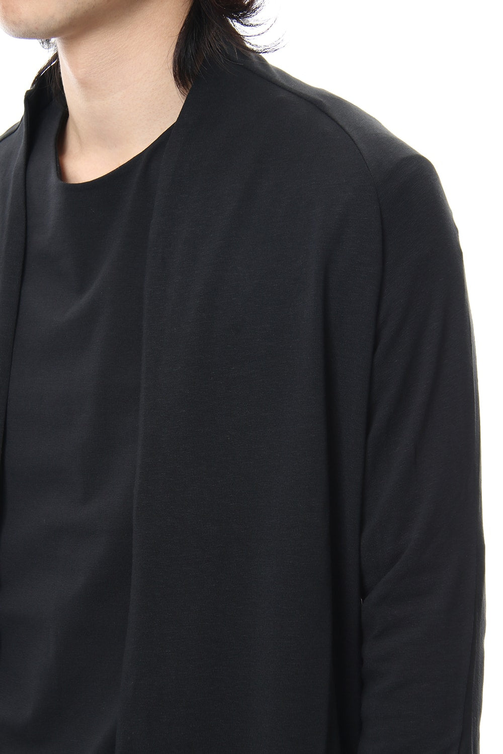 Long cardigan cotton canapa jersey