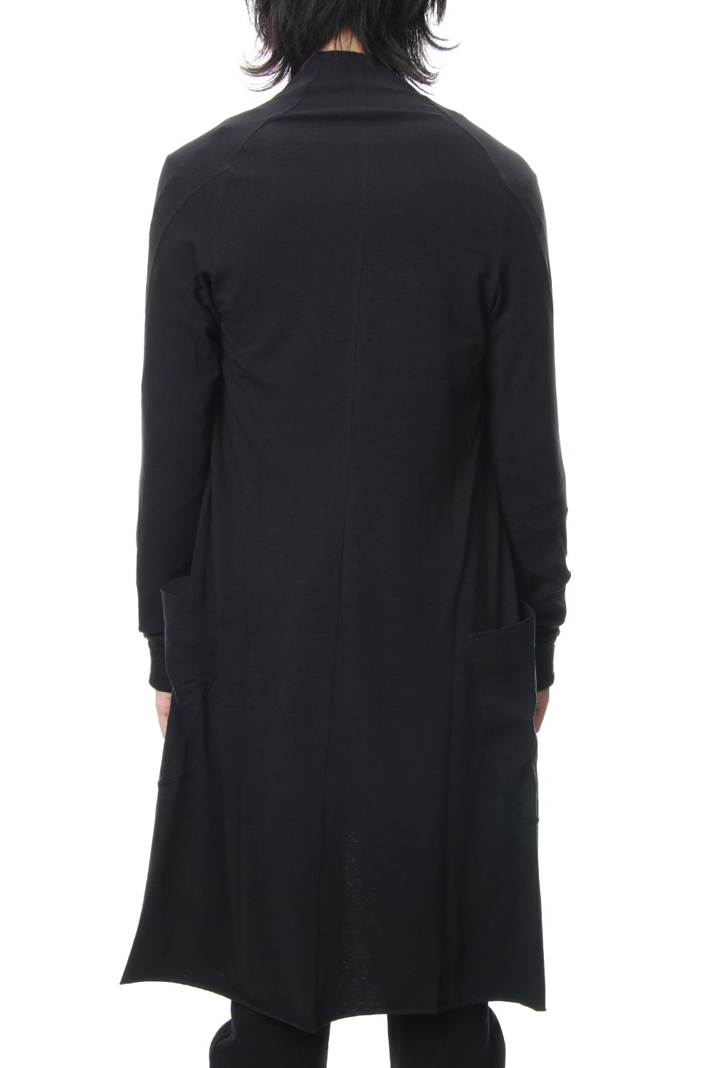 Long cardigan cotton canapa jersey