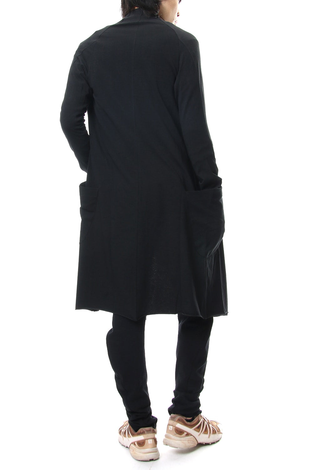 Long cardigan cotton canapa jersey