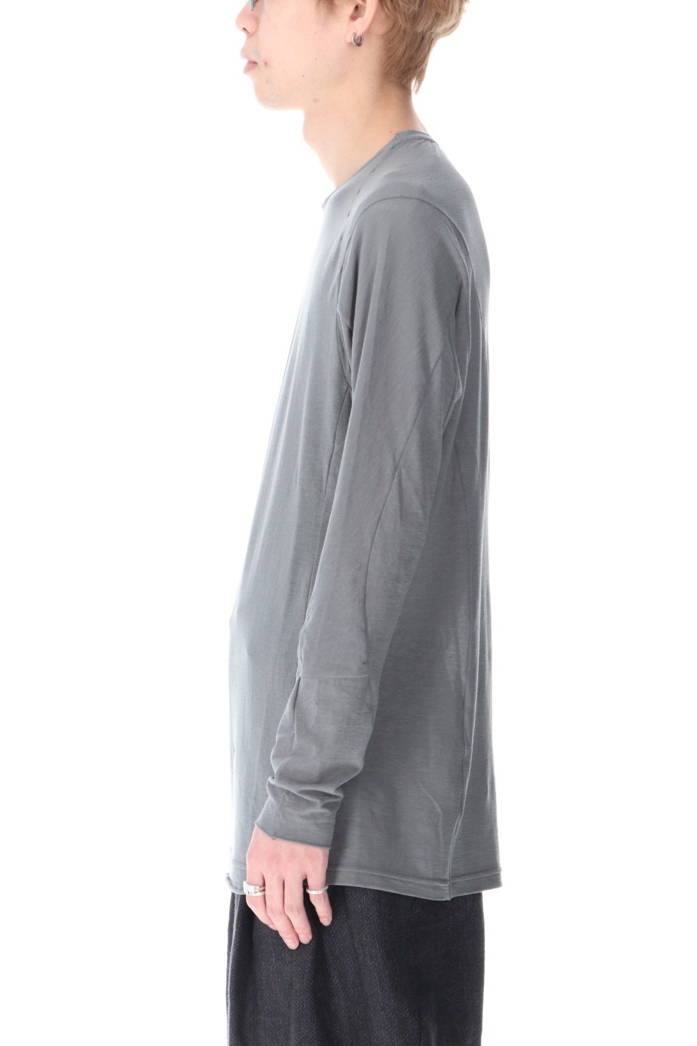 ロング スリーブ ライト ジャージー ダークミント