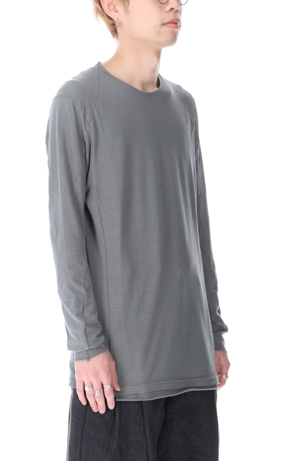 ロング スリーブ ライト ジャージー ダークミント