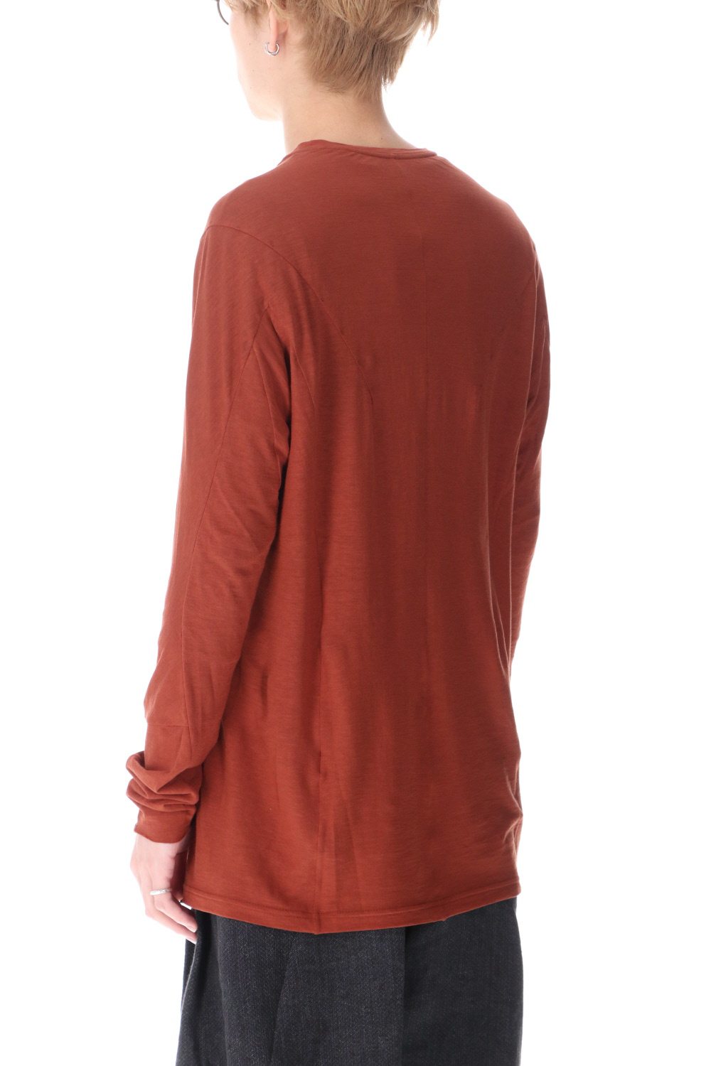 ロング スリーブ ライト ジャージー ダークオレンジ