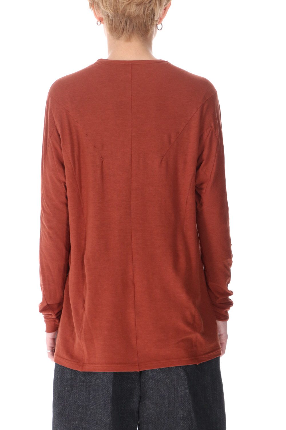 ロング スリーブ ライト ジャージー ダークオレンジ