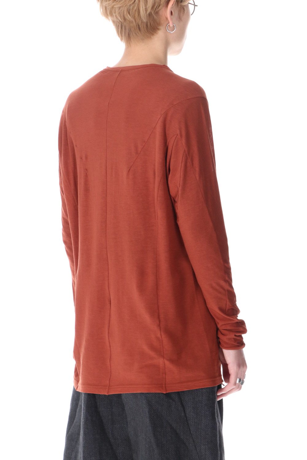 ロング スリーブ ライト ジャージー ダークオレンジ