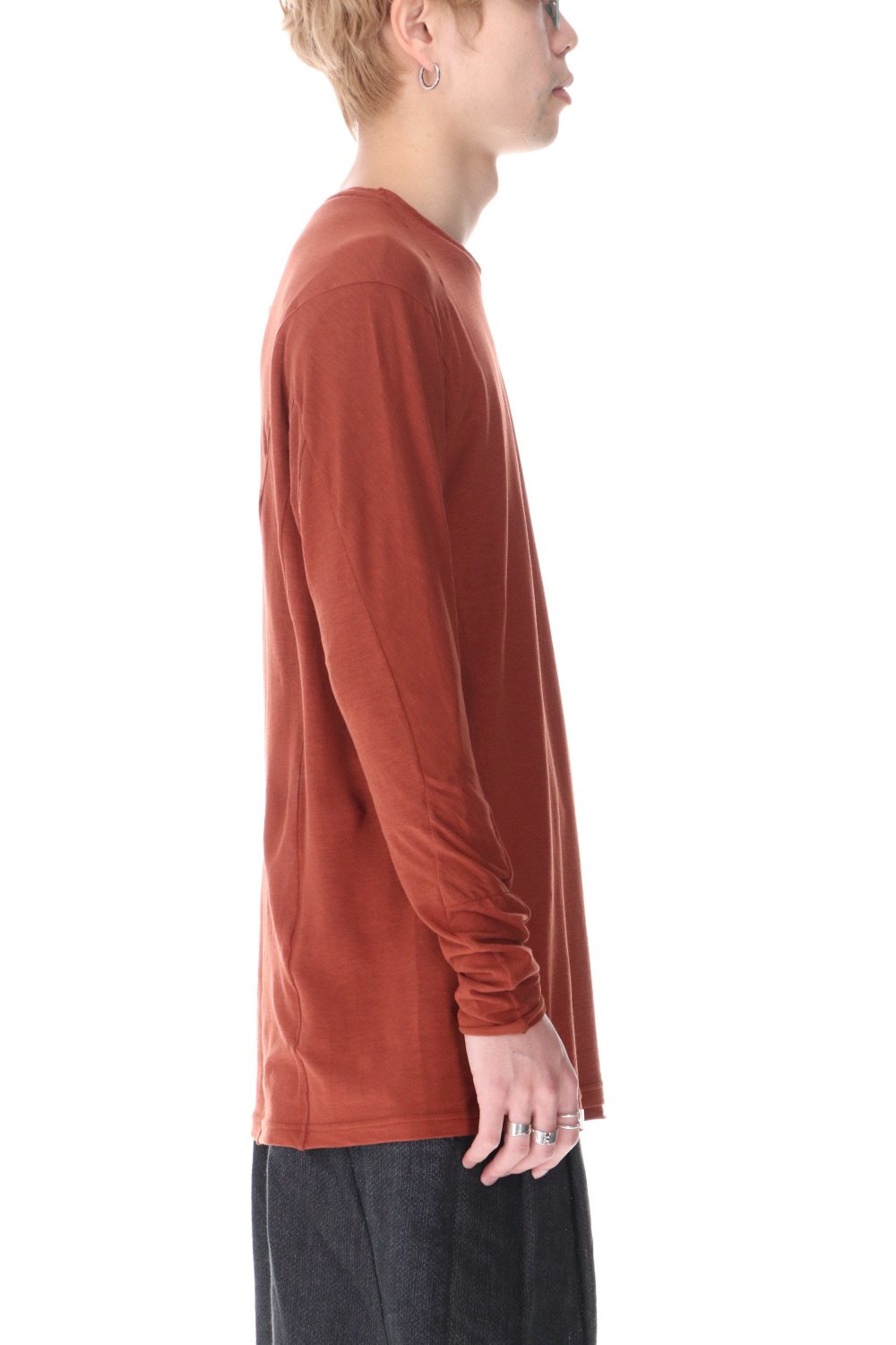 ロング スリーブ ライト ジャージー ダークオレンジ