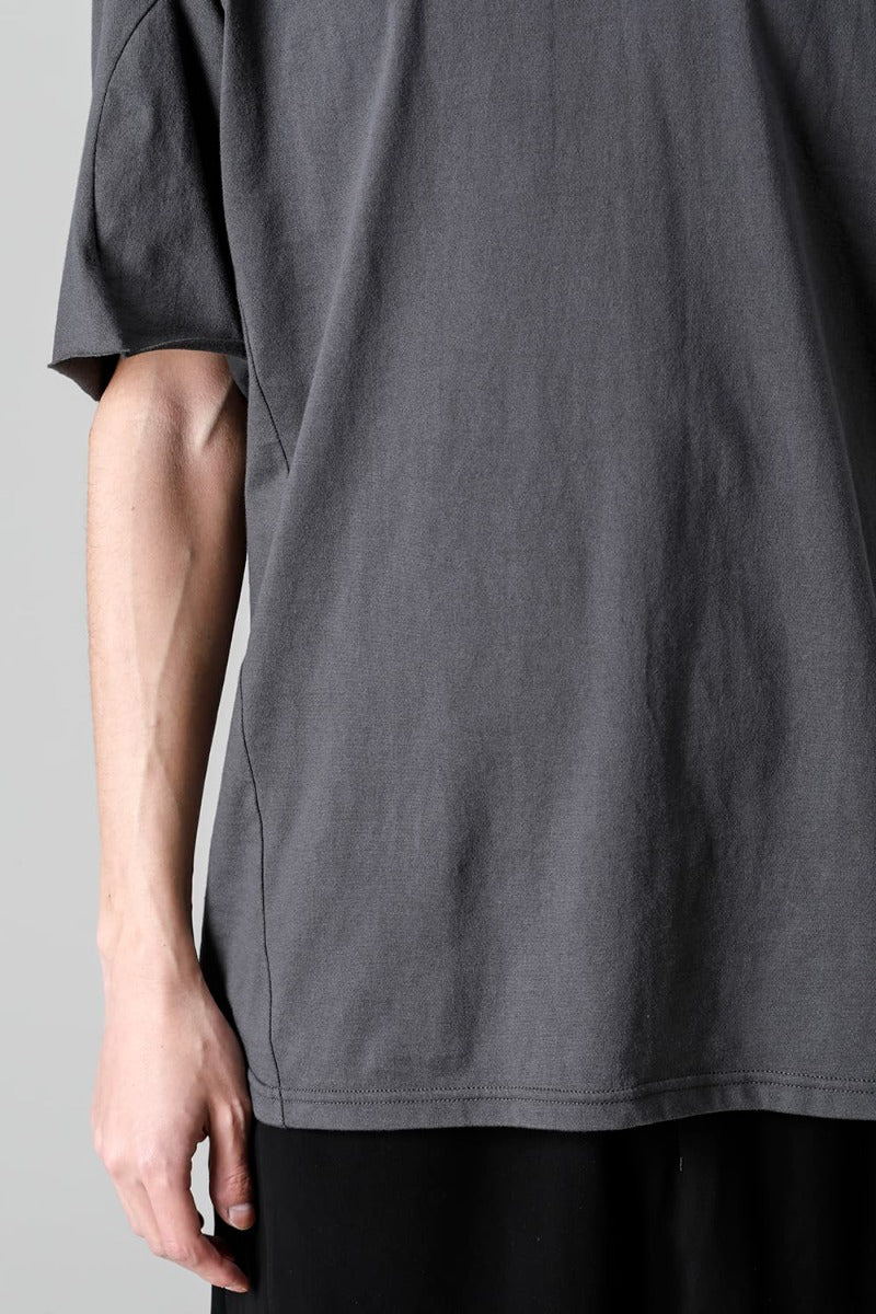 Crew Neck Half sleeve suvin cotton jersey Charcoal