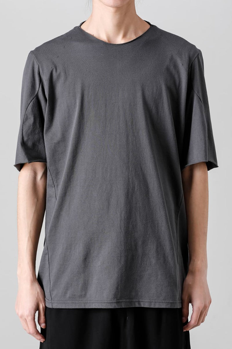 Crew Neck Half sleeve suvin cotton jersey Charcoal