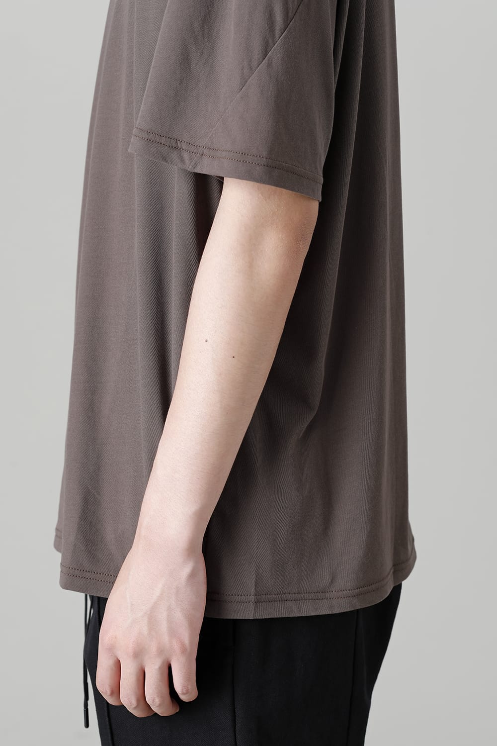 Short sleeve hight twist yarn jersey Gray