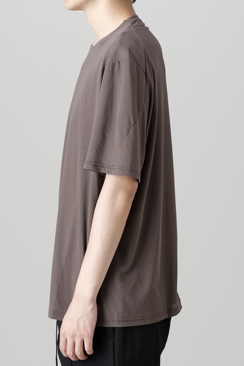 Short sleeve hight twist yarn jersey Gray