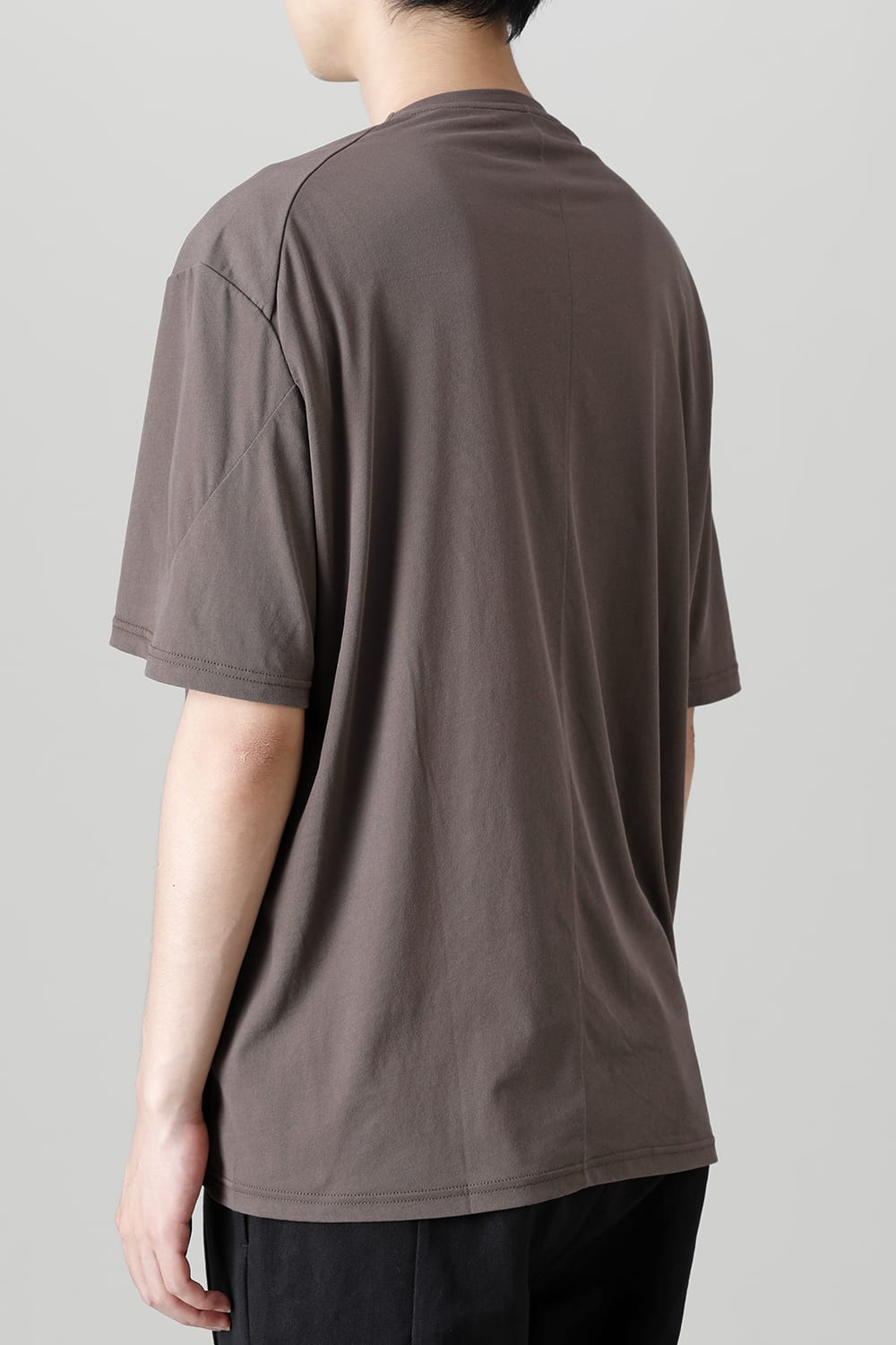 Short sleeve hight twist yarn jersey Gray