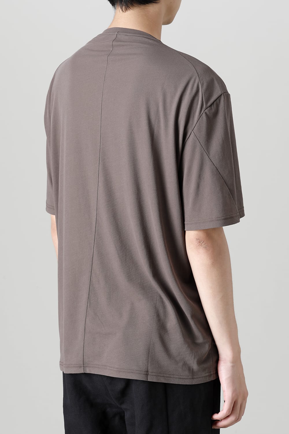 Short sleeve hight twist yarn jersey Gray