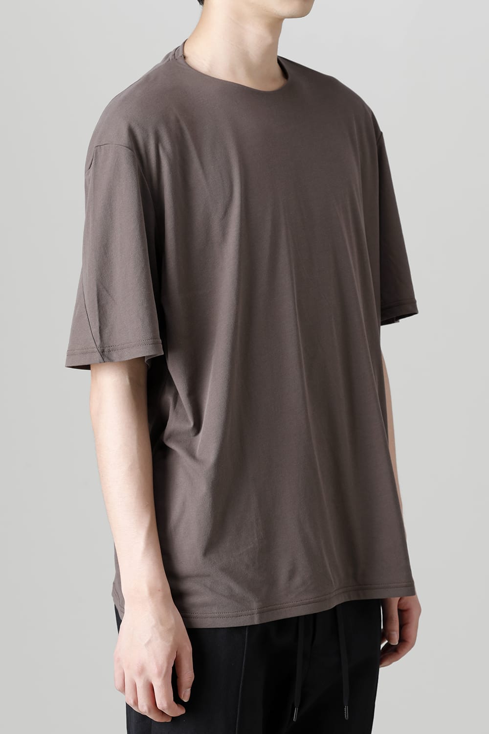 Short sleeve hight twist yarn jersey Gray