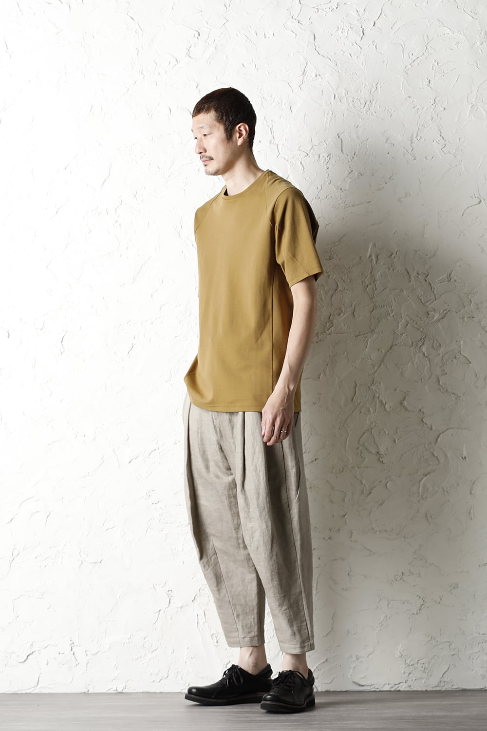 Short sleeve cotton jersey Dark Mustard