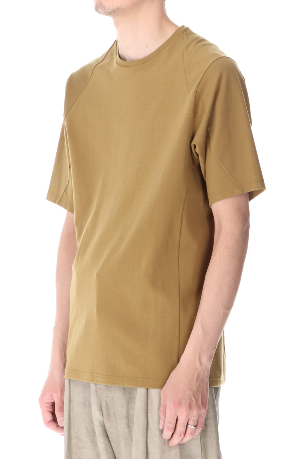 Short sleeve cotton jersey Dark Mustard