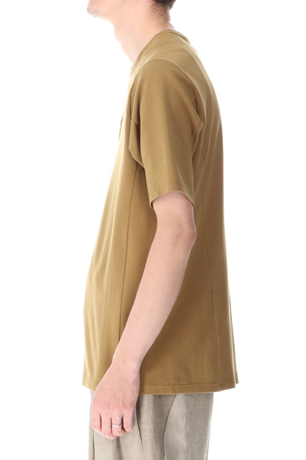 Short sleeve cotton jersey Dark Mustard