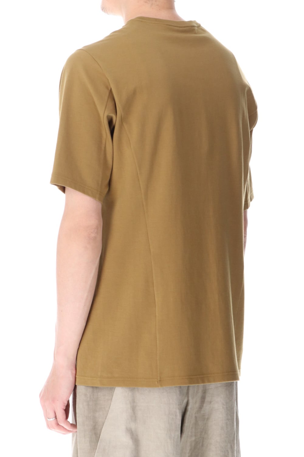 Short sleeve cotton jersey Dark Mustard