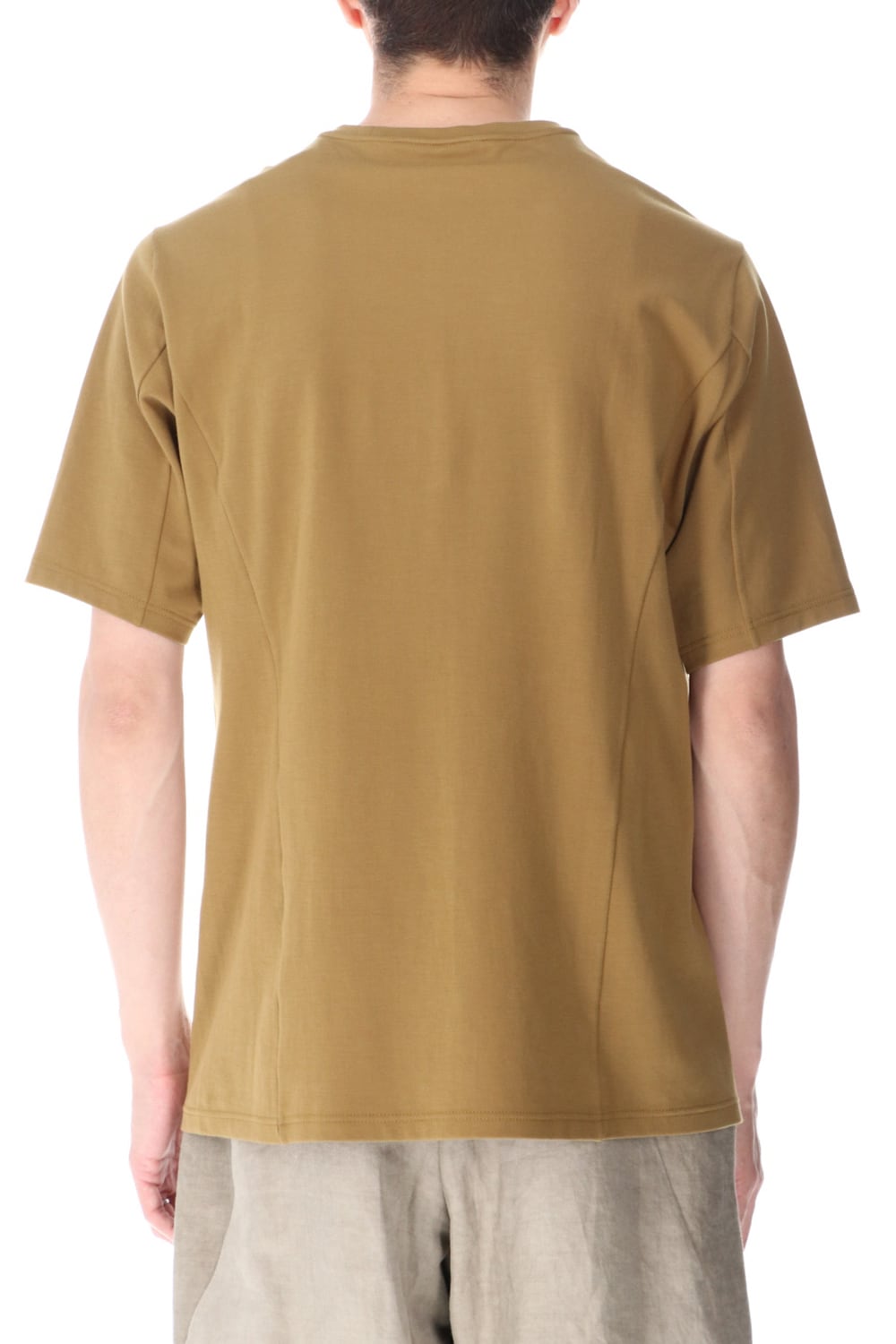 Short sleeve cotton jersey Dark Mustard