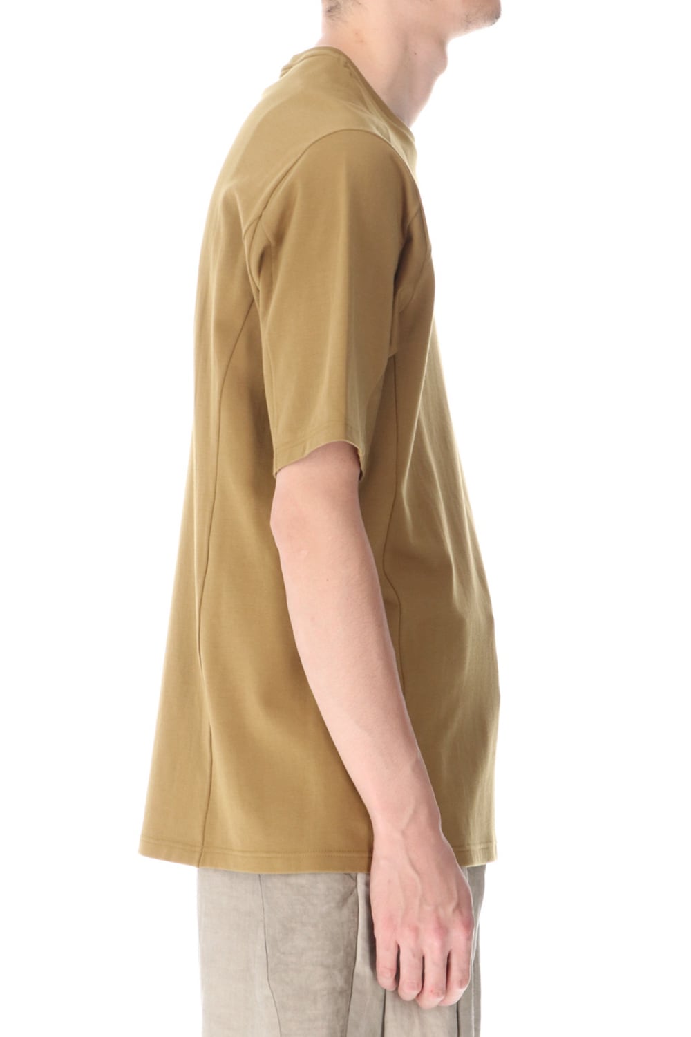 Short sleeve cotton jersey Dark Mustard