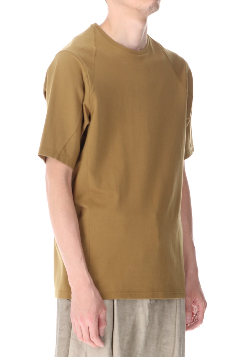 Short sleeve cotton jersey Dark Mustard