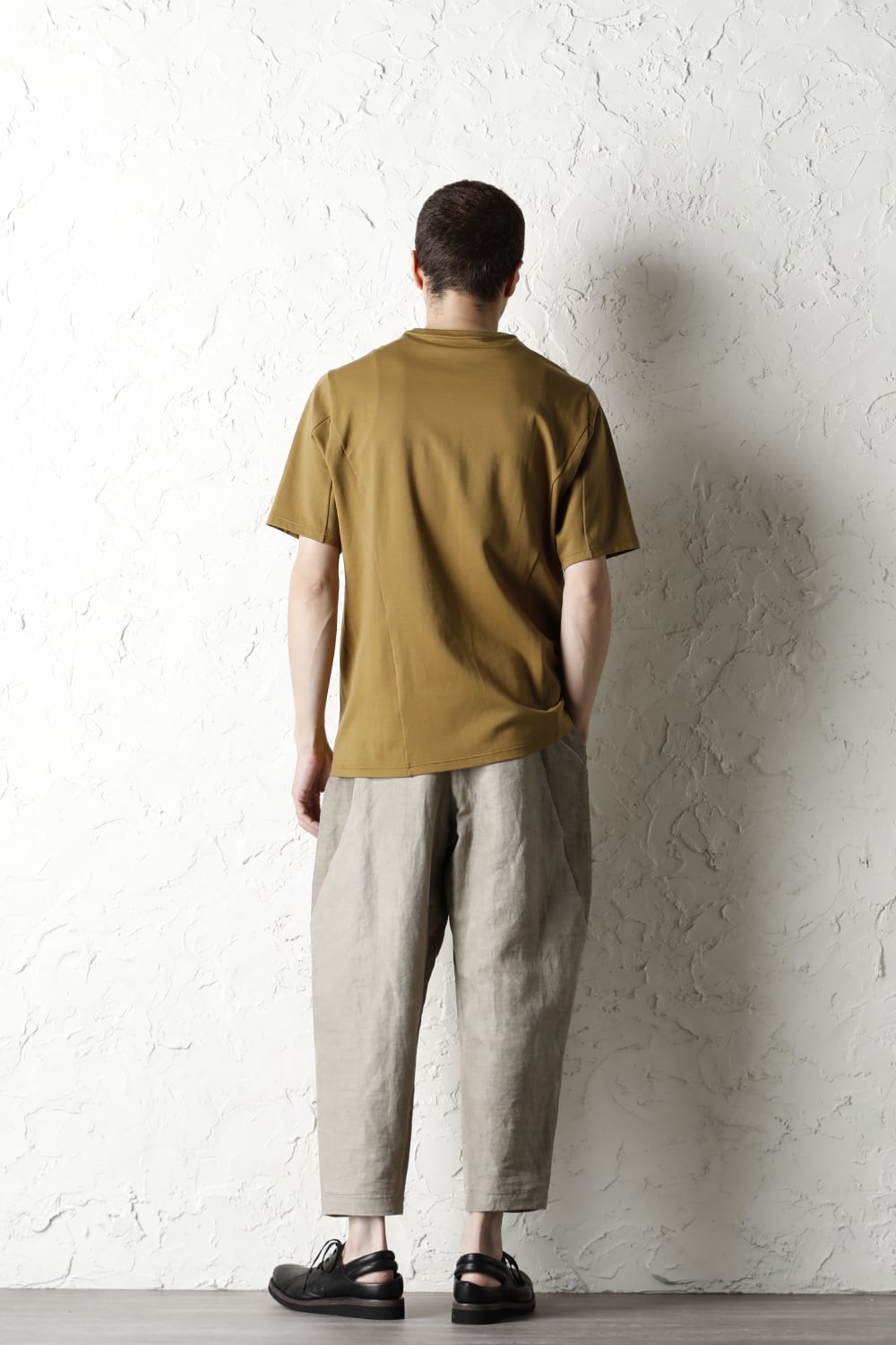 Short sleeve cotton jersey Dark Mustard