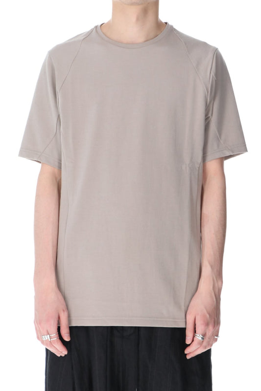 Short sleeve cotton jersey Stone Gray