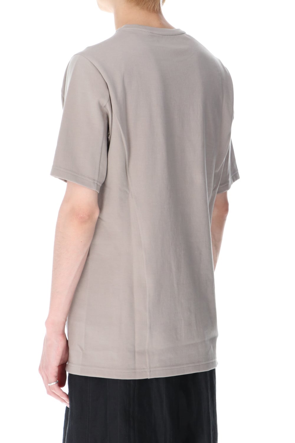 Short sleeve cotton jersey Stone Gray