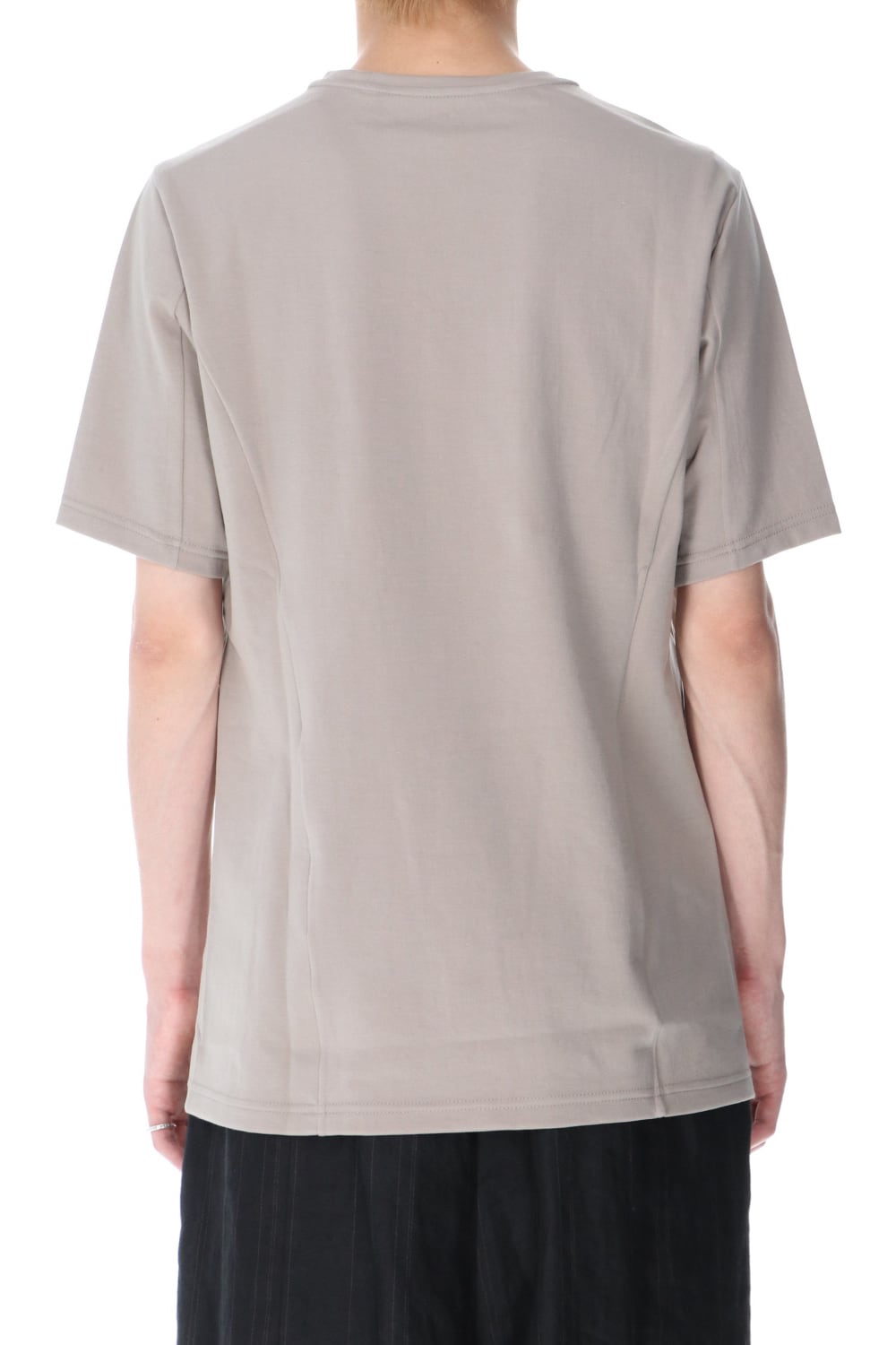 Short sleeve cotton jersey Stone Gray