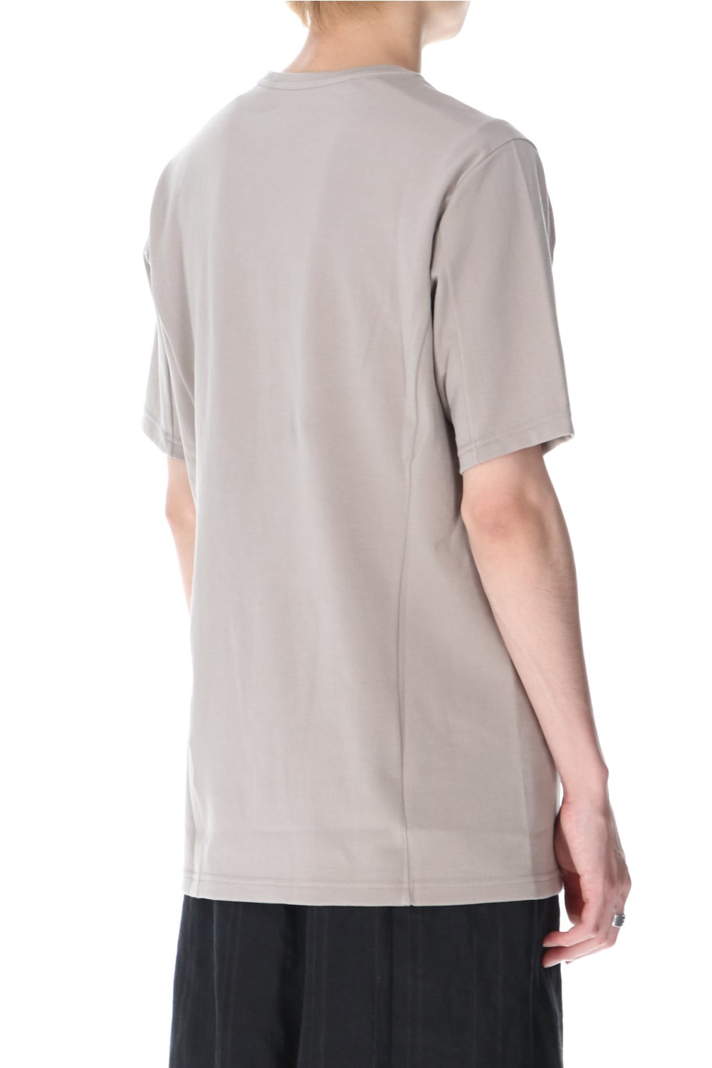 Short sleeve cotton jersey Stone Gray