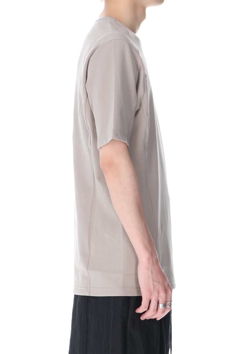 Short sleeve cotton jersey Stone Gray