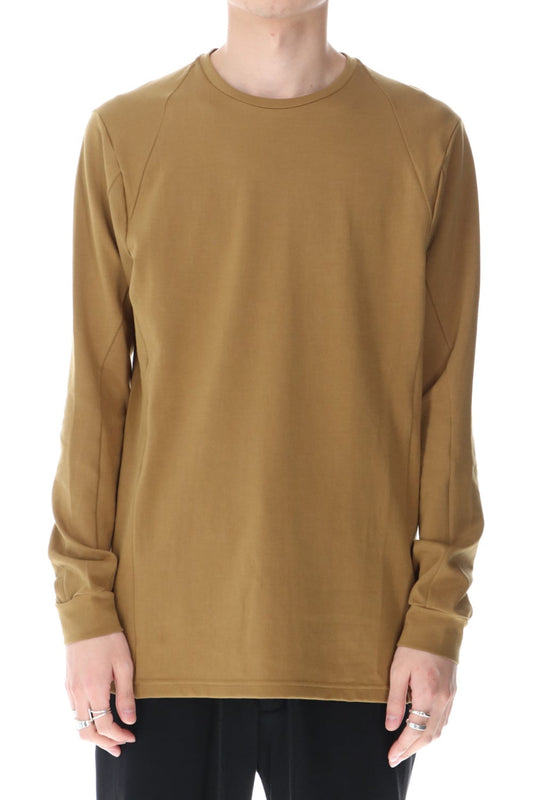 Long sleeve cotton jersey Dark Mustard