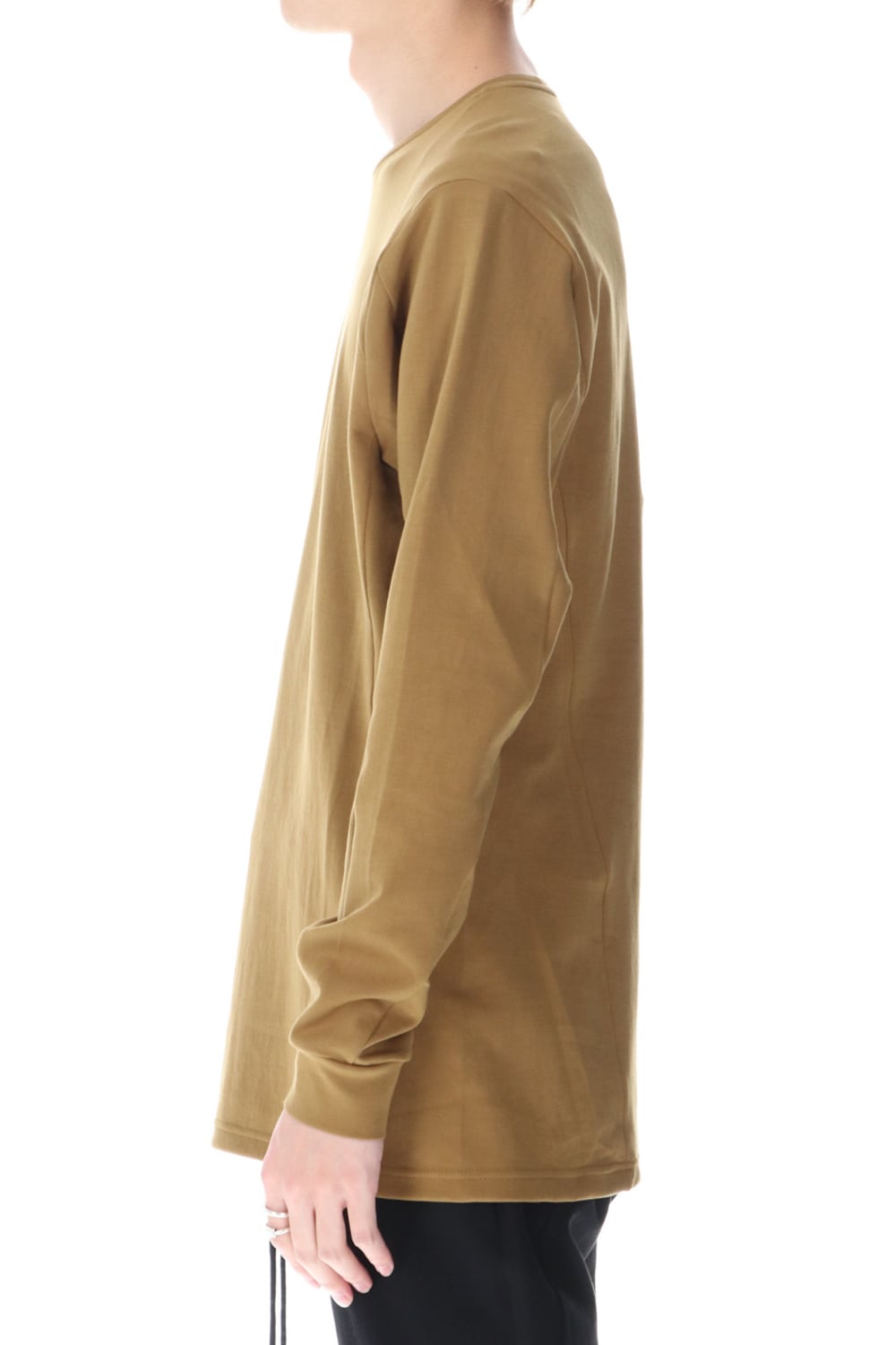 Long sleeve cotton jersey Dark Mustard