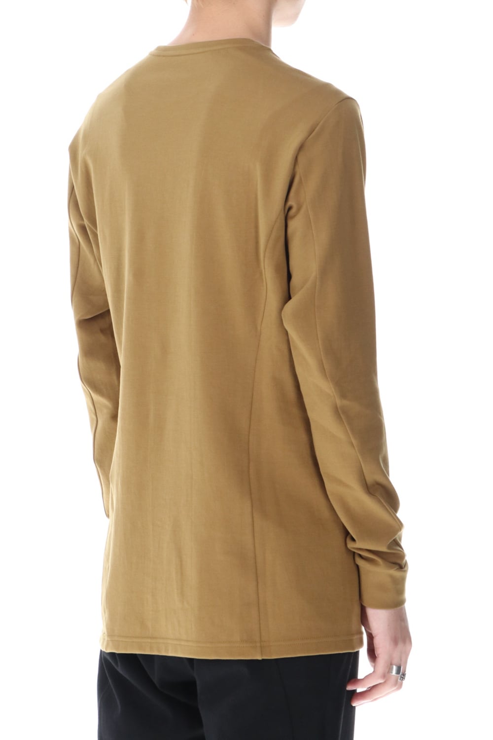Long sleeve cotton jersey Dark Mustard