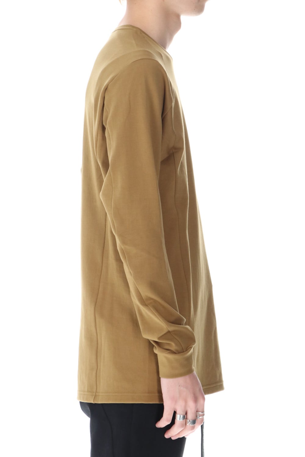 Long sleeve cotton jersey Dark Mustard