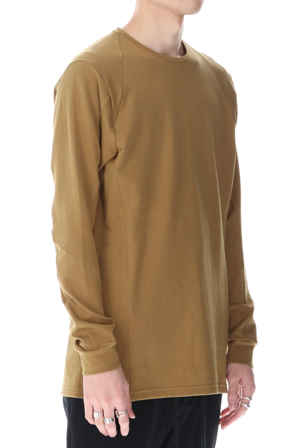 Long sleeve cotton jersey Dark Mustard